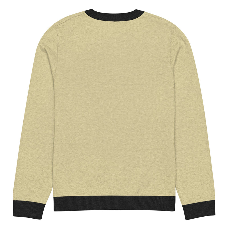 Knitted crew neck sweater