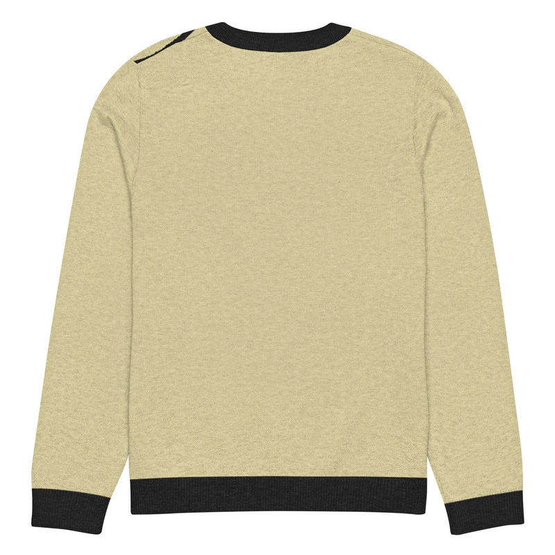 Knitted crew neck sweater