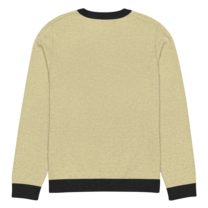 Knitted crew neck sweater