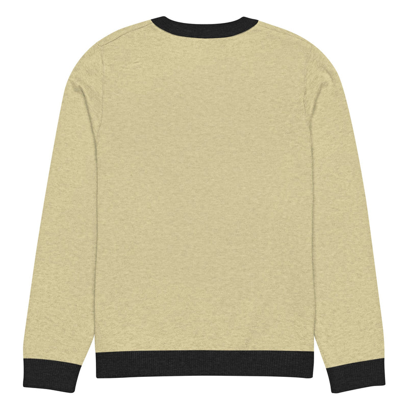 Knitted crew neck sweater