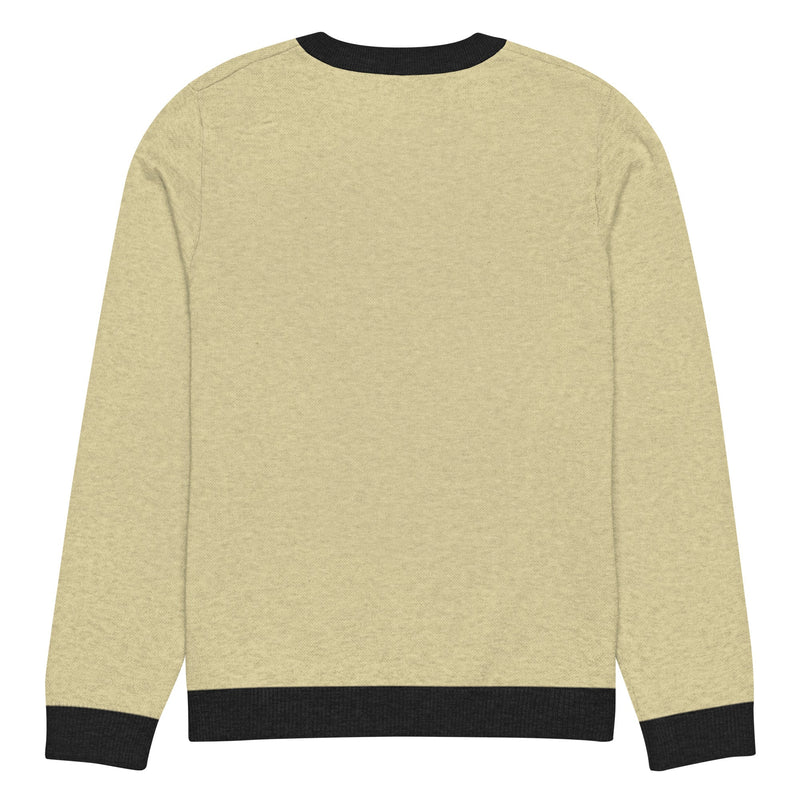 Knitted crew neck sweater