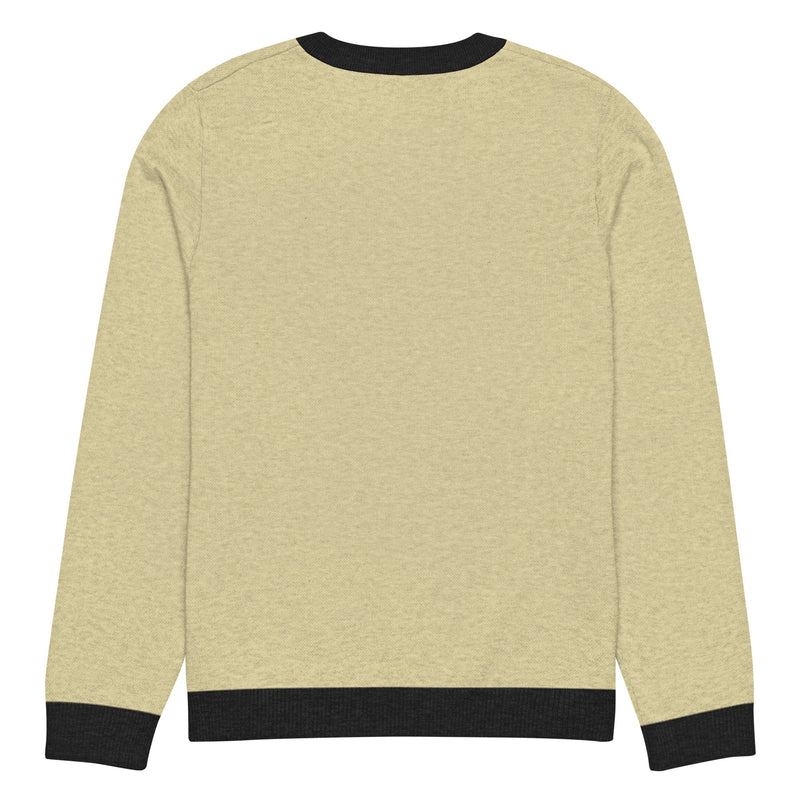 Knitted crew neck sweater