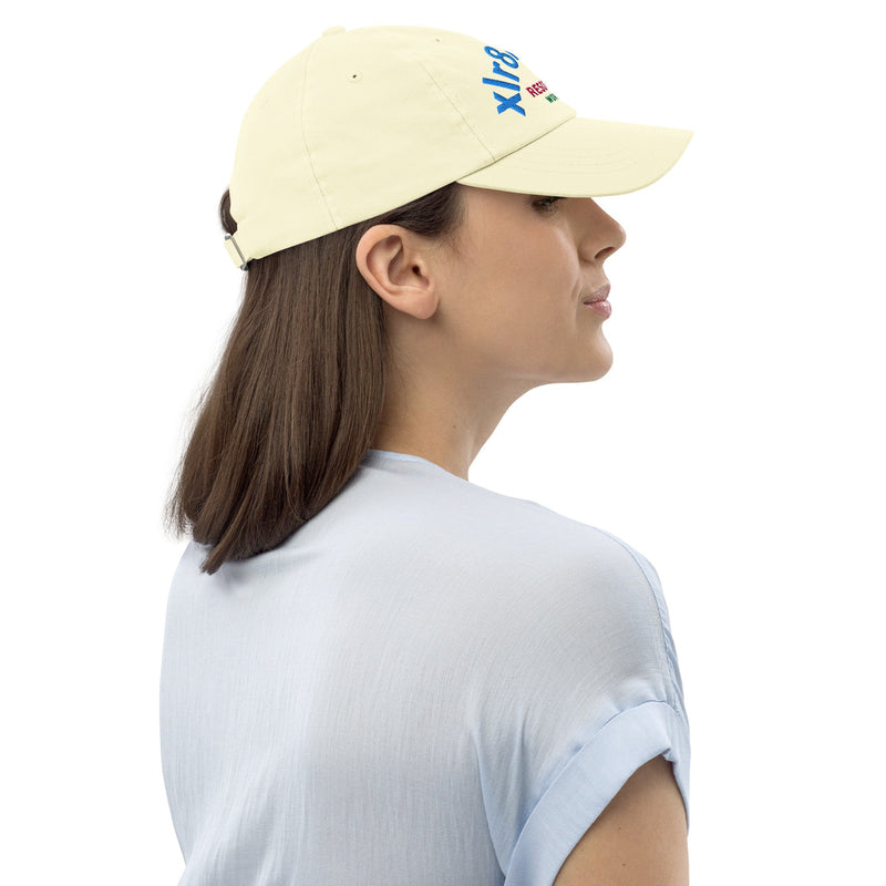 XLR8happy Resort Baseball Hat, Light Yellow, A Happy Accessory with a Wish of Happiness for the World