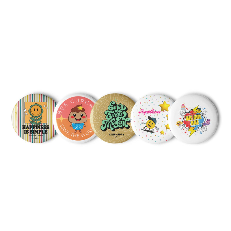 Set of Xlr8happy pin buttons