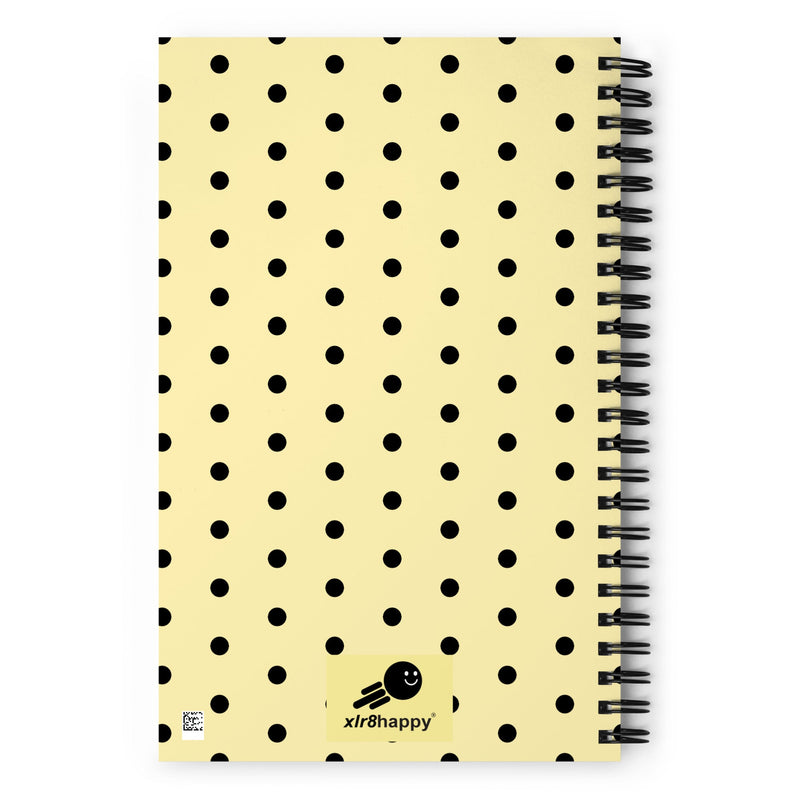 Happy Fast Polka Dots Spiral notebook