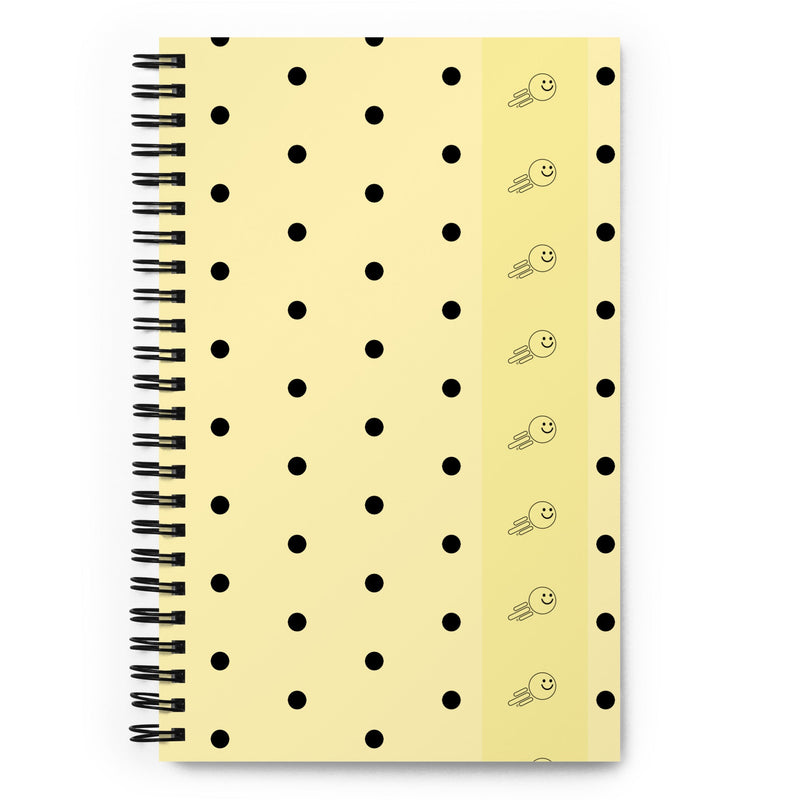 Happy Fast Polka Dots Spiral notebook