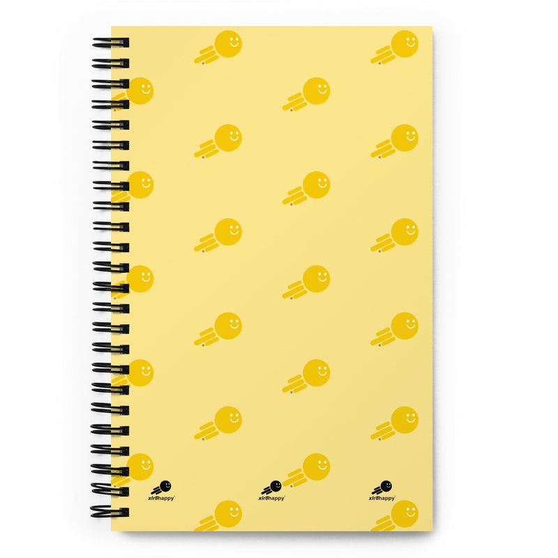 Happy Fast Spiral notebook