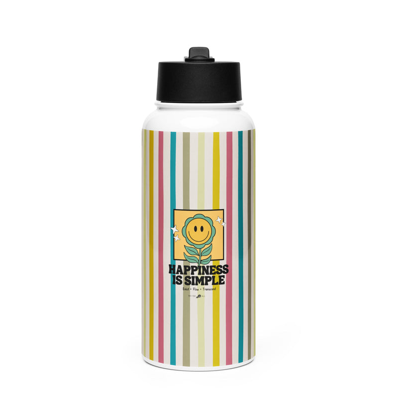 Happiness Is Simple Water Bottle