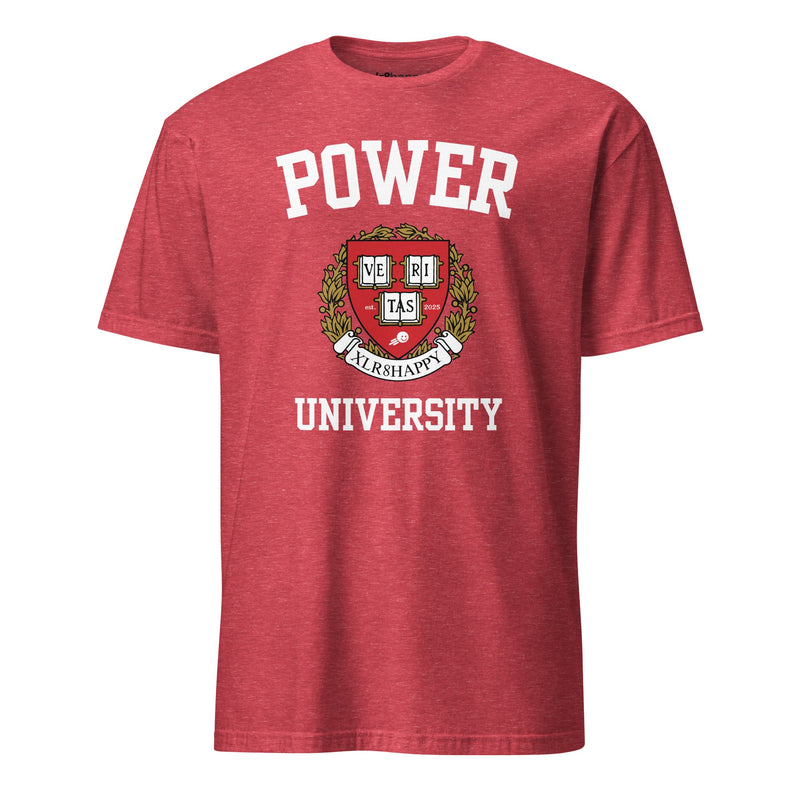 XLR8happy Power University Classic Tee, A Happy Garment with a Wish of Happiness for the World