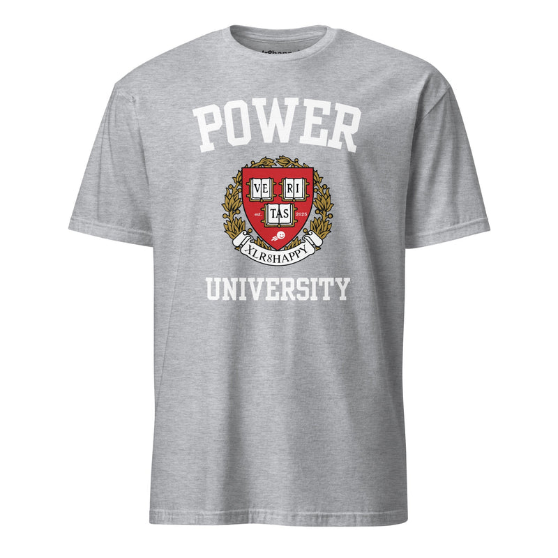 XLR8happy Power University Classic Tee, A Happy Garment with a Wish of Happiness for the World
