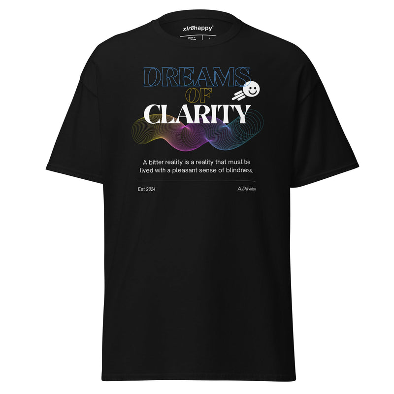XLR8happy Dreams of Clarity, Transcend T-shirt, A Happy Garment with a Wish of Happiness for the World