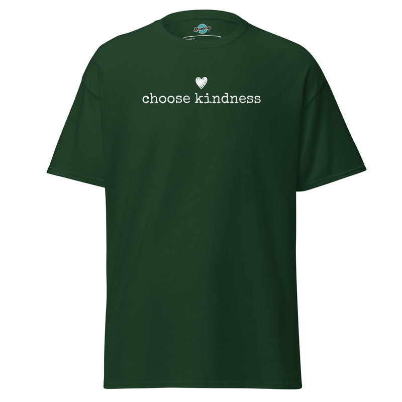 XLR8happy Choose Kindness, Forest Green, A Happy T-Shirt with a Wish of Happiness for the World
